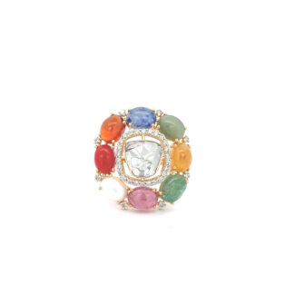 Celestial Harmony Polki Diamond Ring