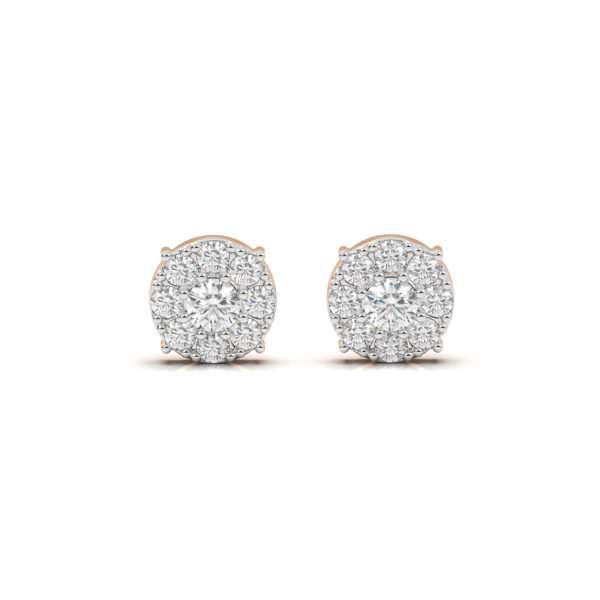 Frost Circles Diamond Earrings