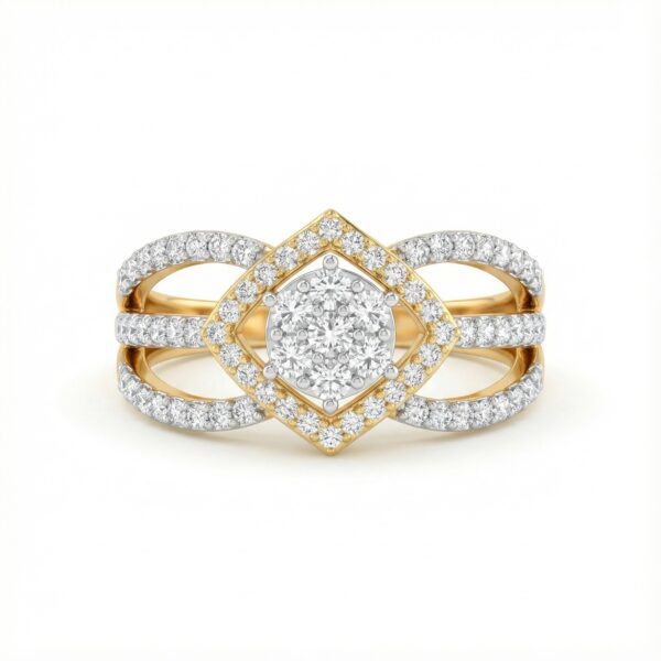 Facet Glow Diamond Ring