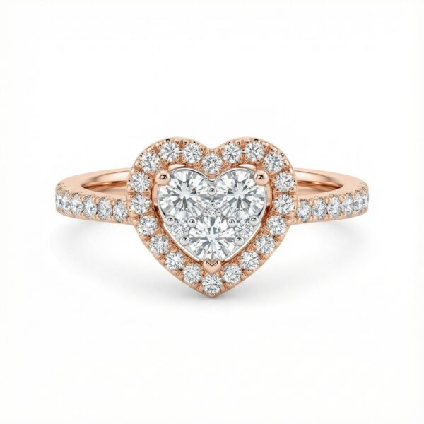 True Love Heart Diamond Ring