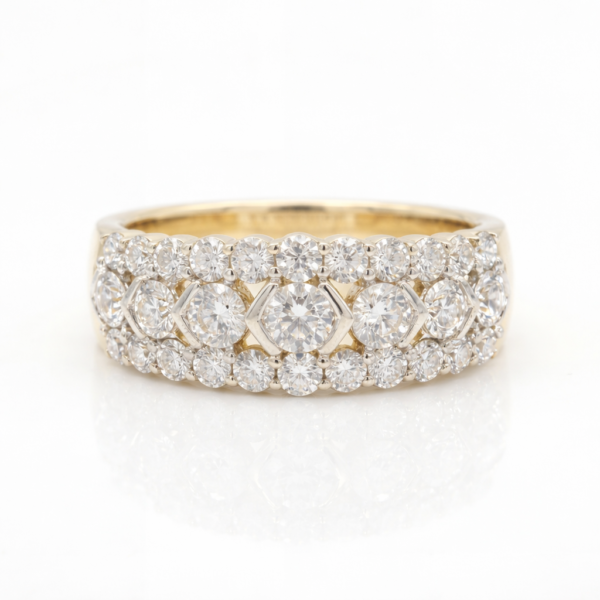 Noir Glint Diamond Ring