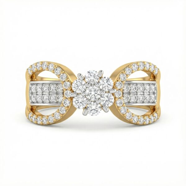 Radiant Bloom Diamond Ring