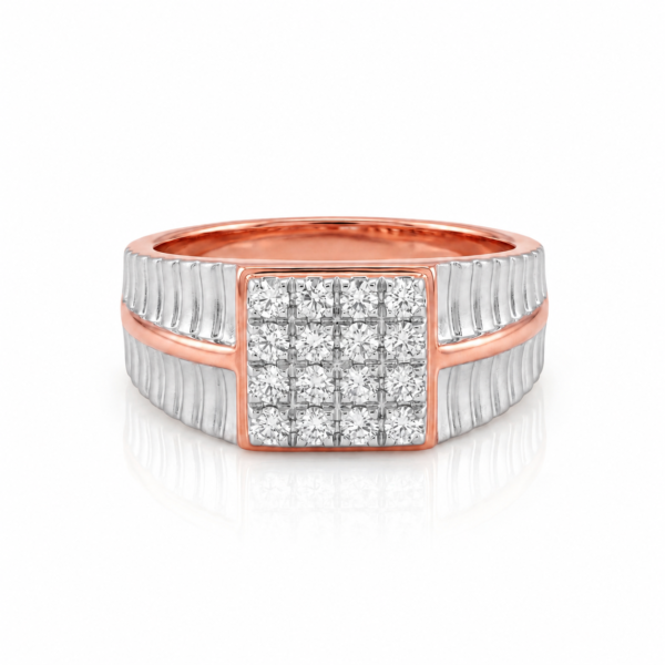 Dashing Diamond Gents Ring