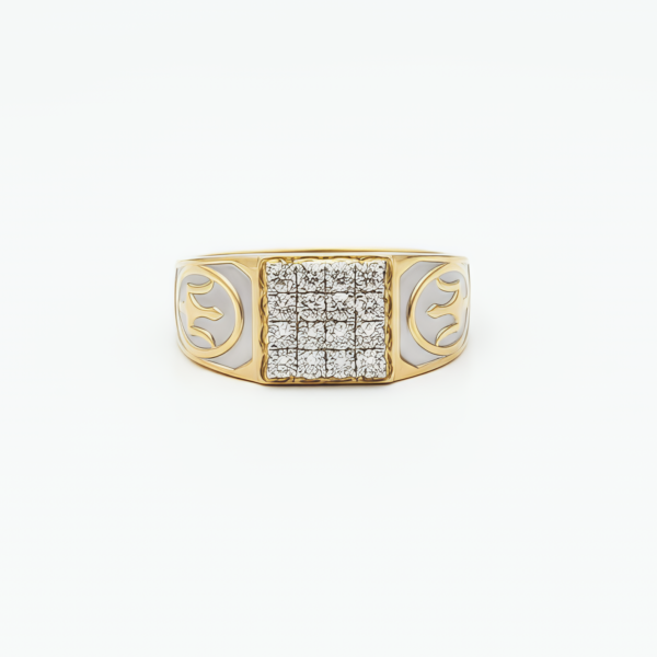 Imperial Cut Diamond Gents Ring