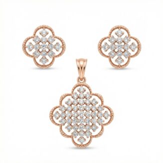 Lustrous Aura Diamond Pendant Set (without chain)