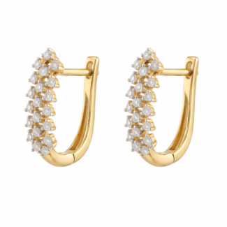 Eloria Diamond Hoops Earring